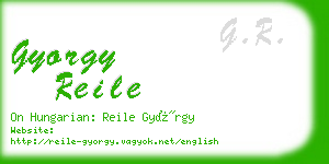 gyorgy reile business card